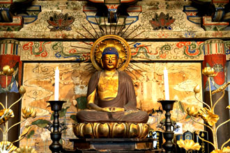 月山寺にある貴重な仏像