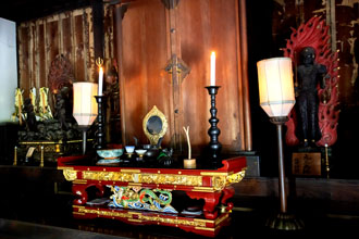 月山寺にある貴重な仏像