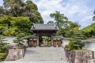 威厳を感じる十万石の山門